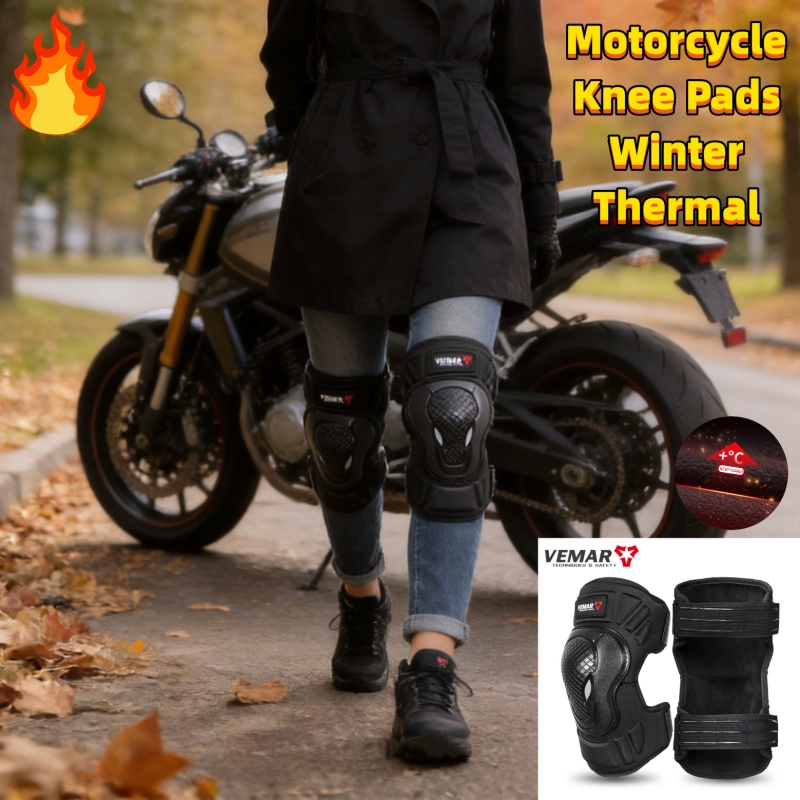 Motorcycle Gear Women - VEMAR Fleece Lined Winter Motorcycle Knee