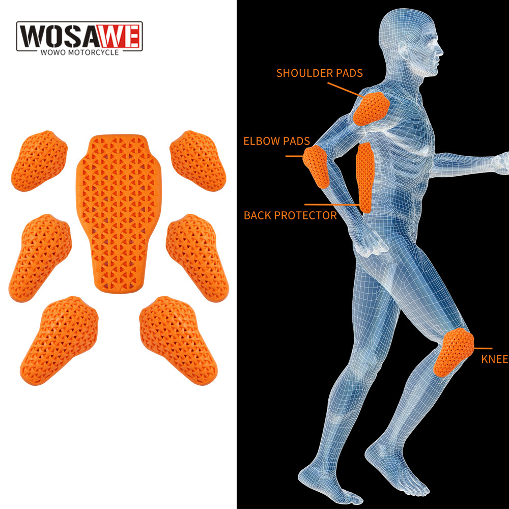 Motorcycle Gear Cycle - WOSAWE Motorcycle Jacket Lining Protectors Pad
