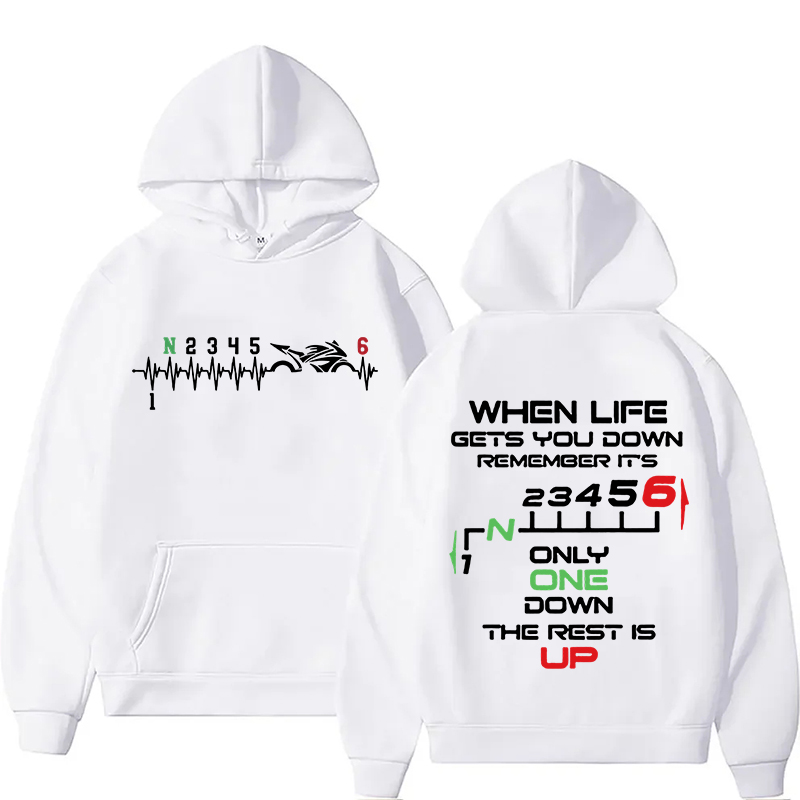 Motorcycle Gear Shift Hoodie U - Motorcycle Gear Hoodie 评论和价格