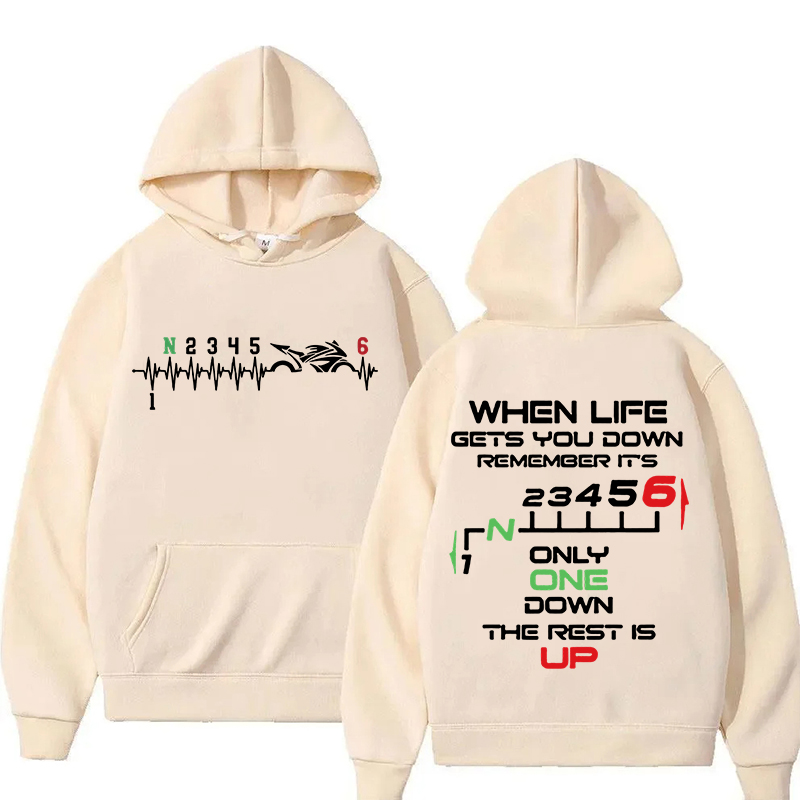 Motorcycle Gear Shift Hoodie U - Motorcycle Gear Hoodie 评论和价格
