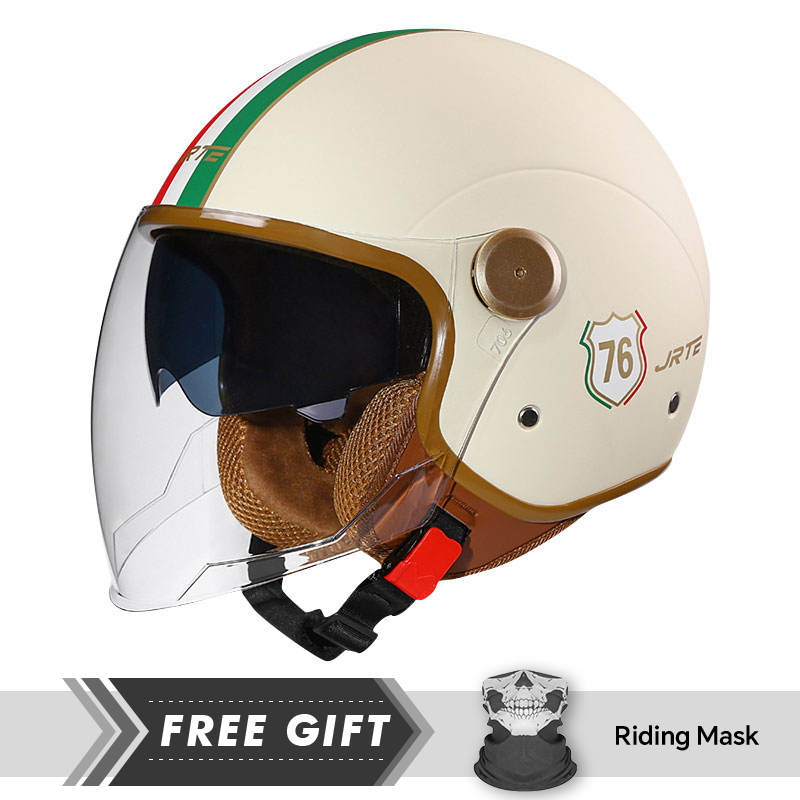 DOT ECE Approved Retro 3/4 Ope - Motorcycle Gear In Store 评论和价格