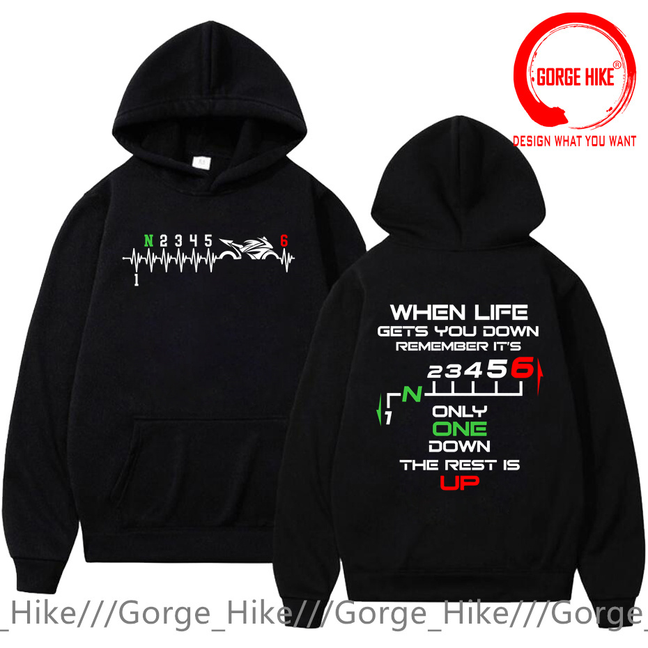 1N23456 Motorcycle Gear Shift  - Motorcycle Gear Hoodie 评论和价格