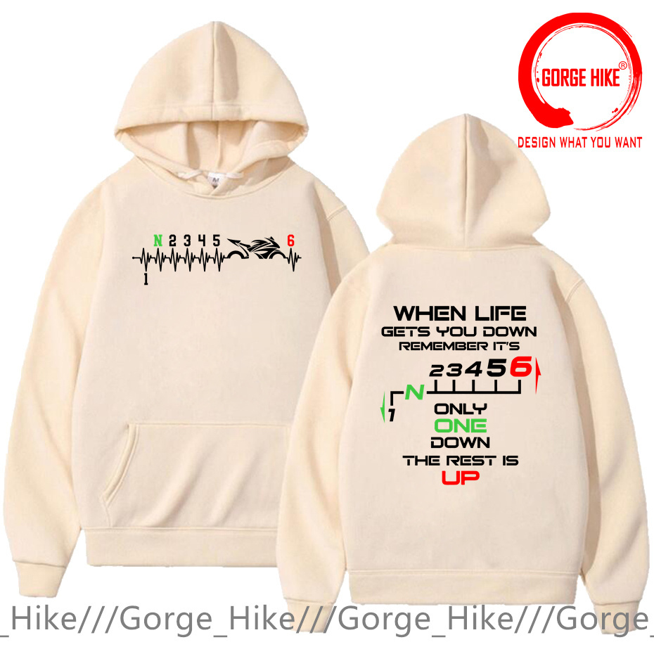 1N23456 Motorcycle Gear Shift  - Motorcycle Gear Hoodie 评论和价格