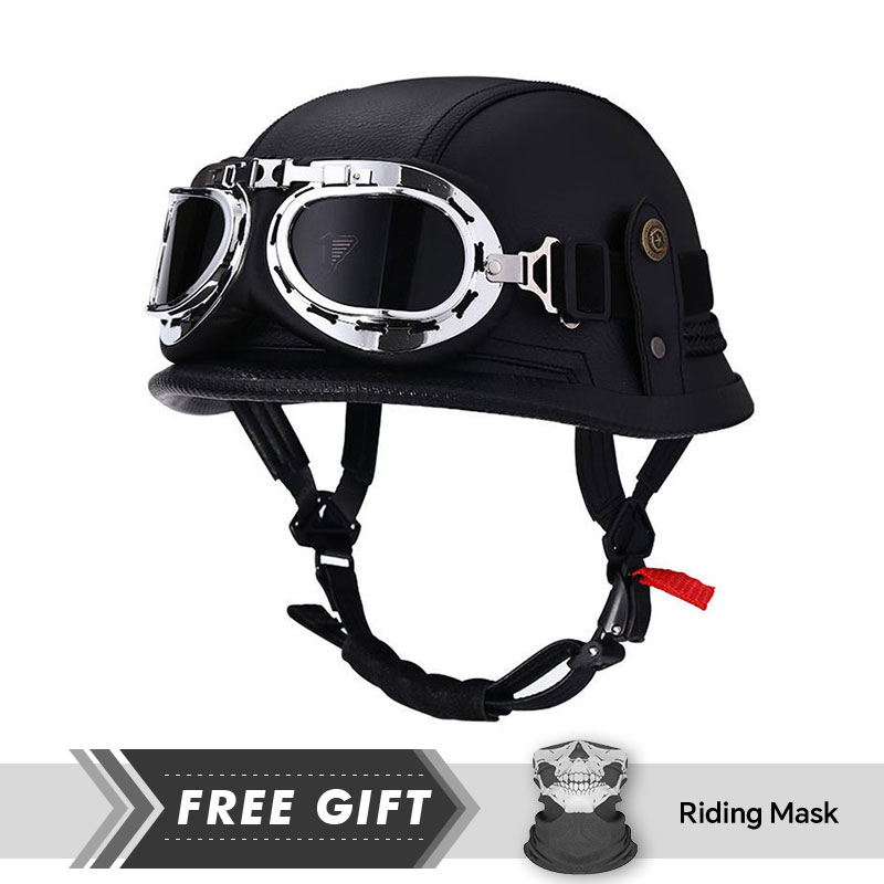 Classic Half Face Helmet Prote - Motorcycle Gear In Store 评论和价格