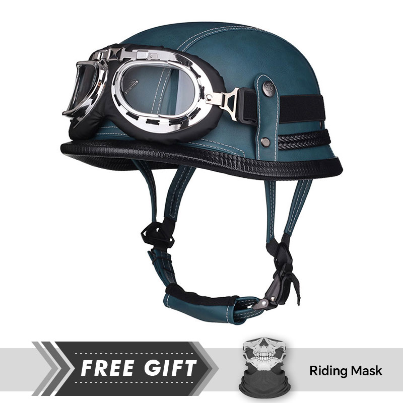 Classic Half Face Helmet Prote - Motorcycle Gear In Store 评论和价格