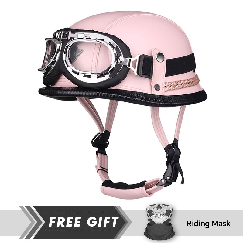 Classic Half Face Helmet Prote - Motorcycle Gear In Store 评论和价格