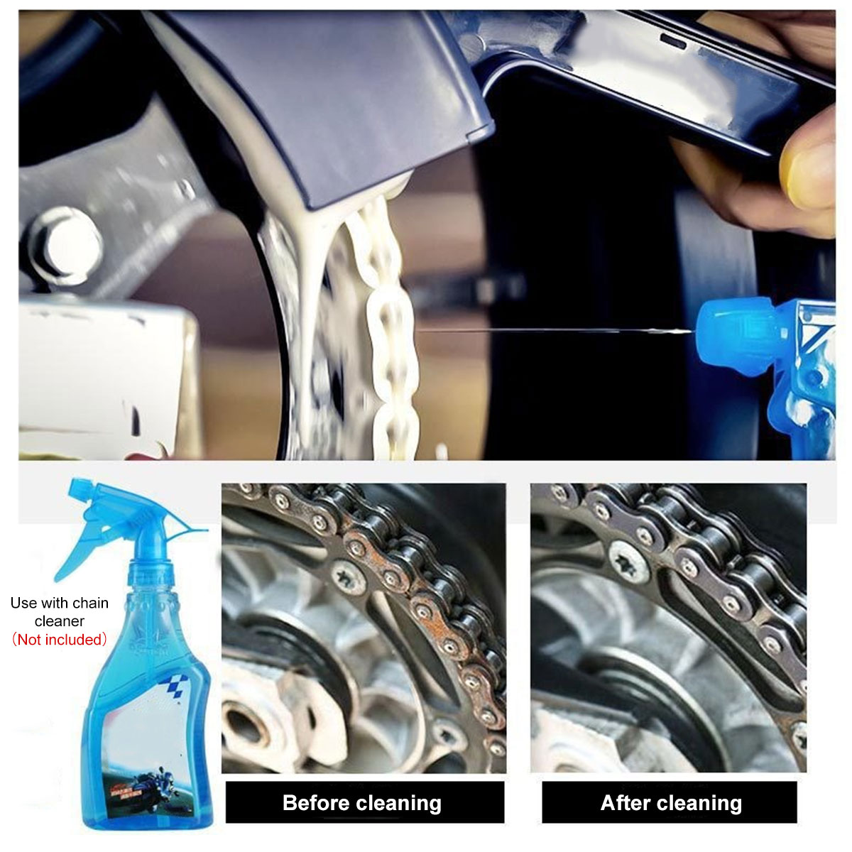 Motorcycle Bike Chain Cleaner  - Motorcycle Gear Up 评论和价格