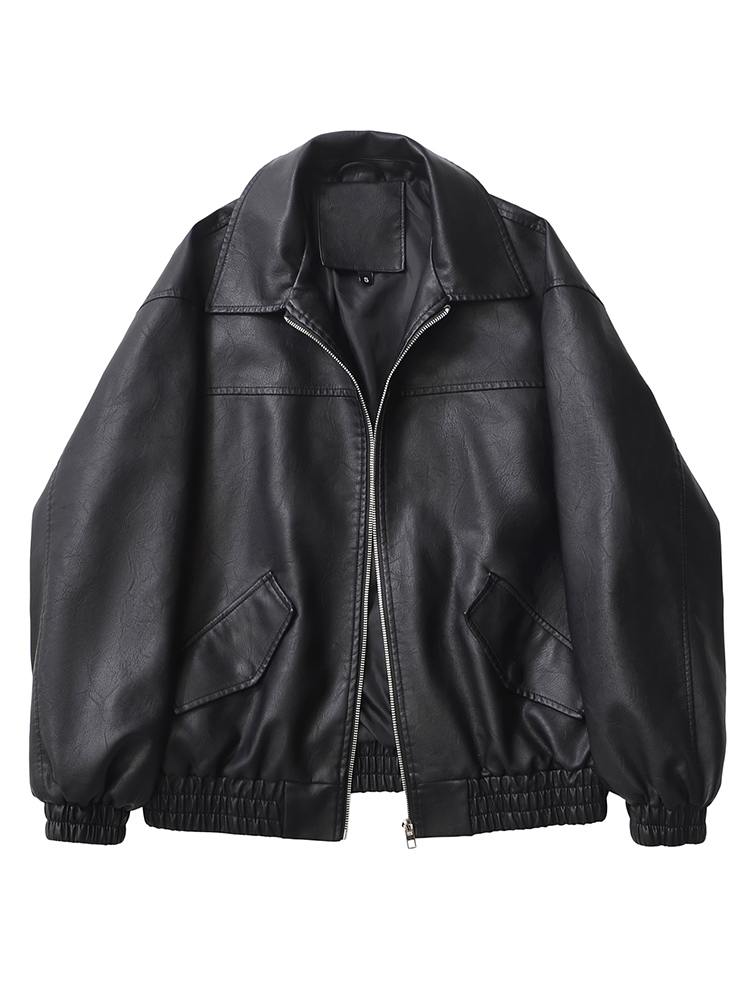 Ailegogo Streetwear Women Retr - Riding Jacket Leather 评论和价格