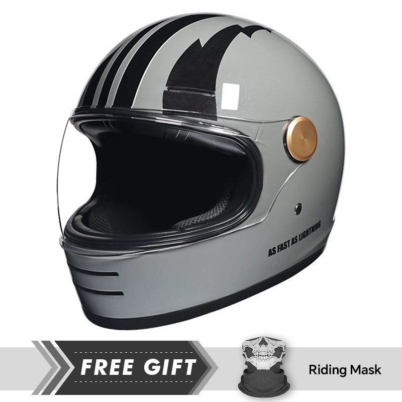 DOT Approved Retro Leather Ful - Motorcycle Gear In Store 评论和价格