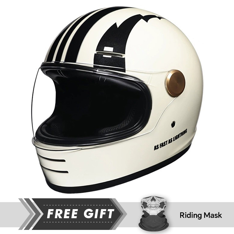 DOT Approved Retro Leather Ful - Motorcycle Gear In Store 评论和价格