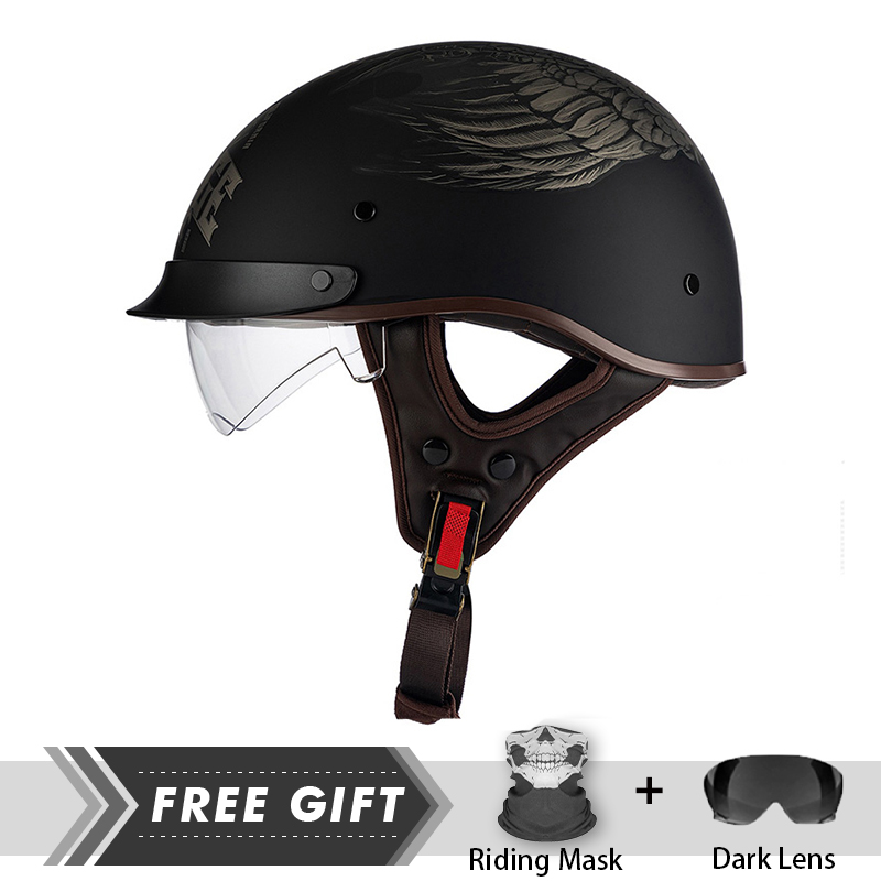 Crash Headpiece Half Face Helm - Motorcycle Gear In Store 评论和价格
