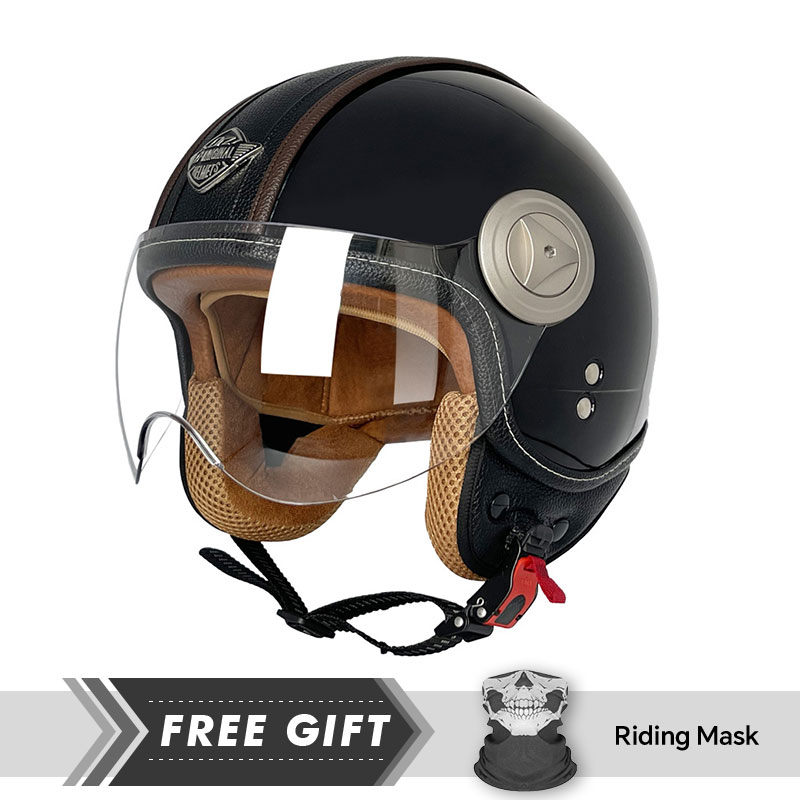 3/4 Open Face Helmet Vintage O - Motorcycle Gear In Store 评论和价格