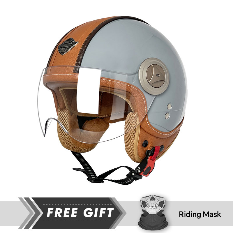 3/4 Open Face Helmet Vintage O - Motorcycle Gear In Store 评论和价格