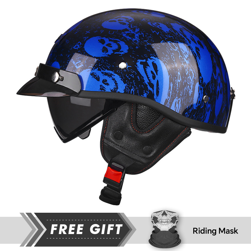 Half Motorcycle Helmet DOT ECE - Motorcycle Gear In Store 评论和价格