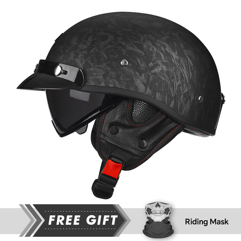 Half Motorcycle Helmet DOT ECE - Motorcycle Gear In Store 评论和价格