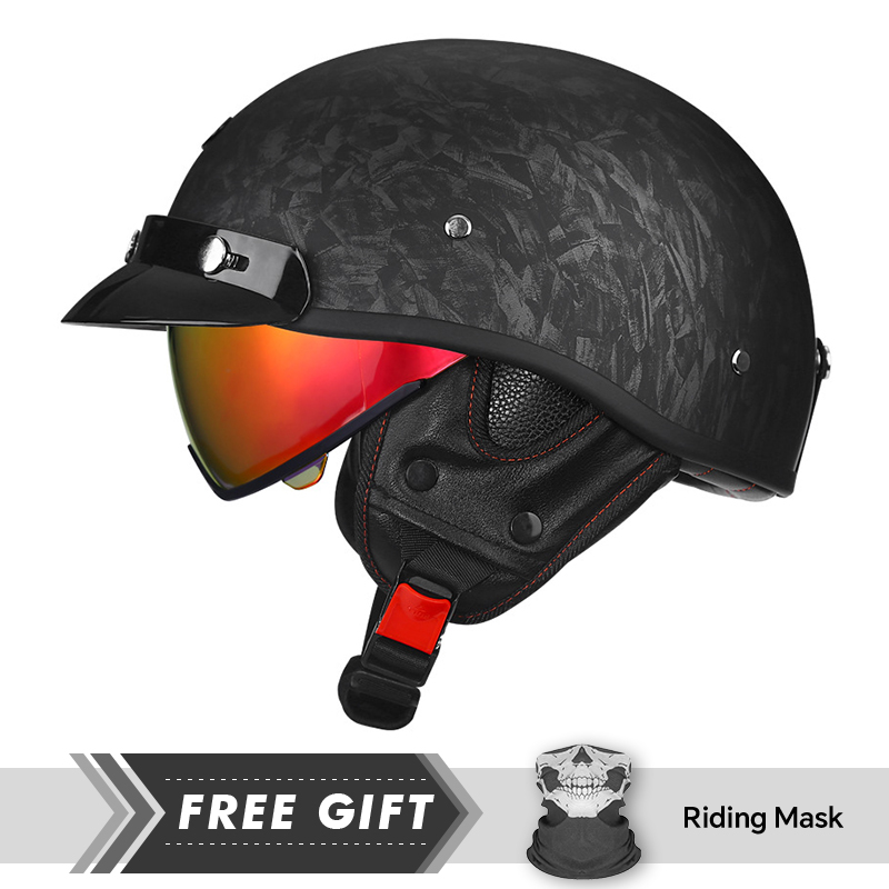 Half Motorcycle Helmet DOT ECE - Motorcycle Gear In Store 评论和价格