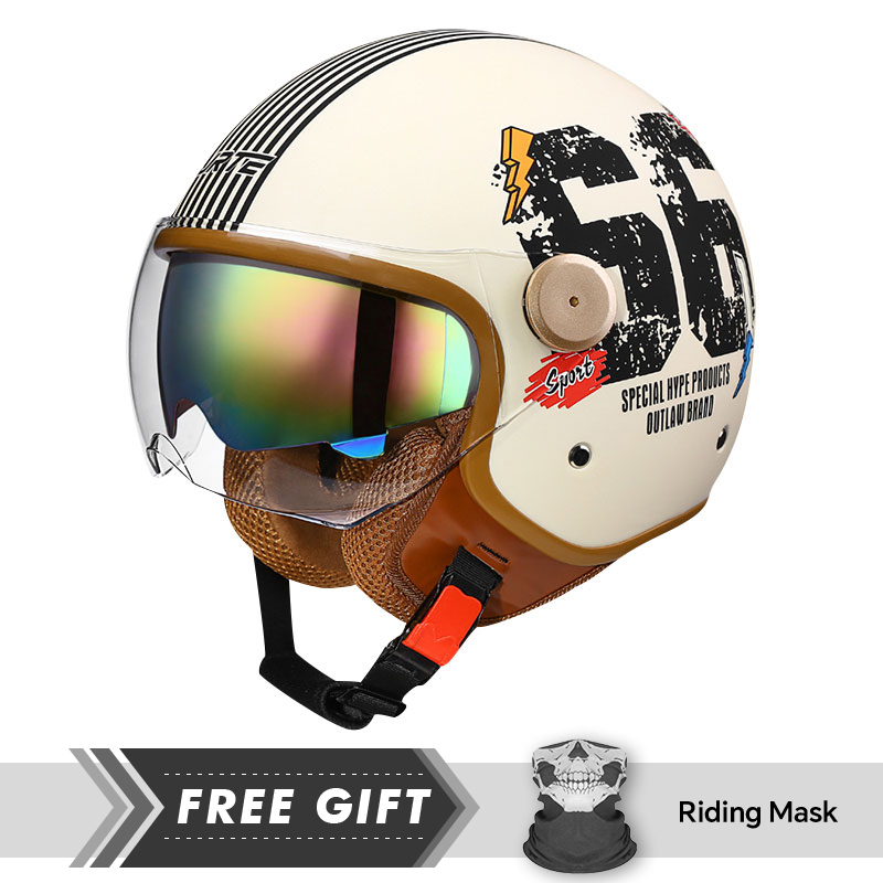 DOT Approved Open Face Helmet  - Motorcycle Gear In Store 评论和价格