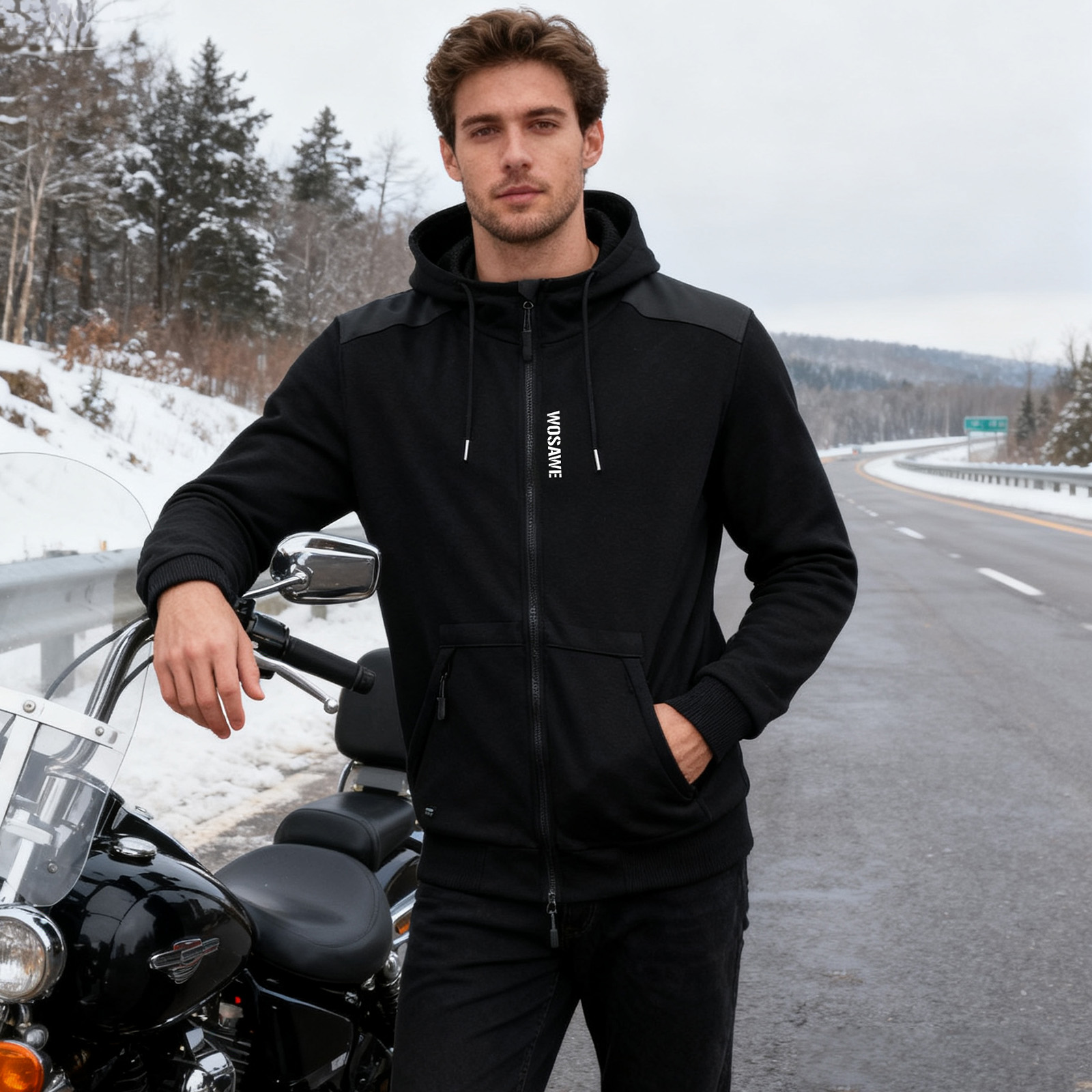 WOSAWE Motorcycle Hoodie Jacke - Motorcycle Gear Hoodie 评论和价格