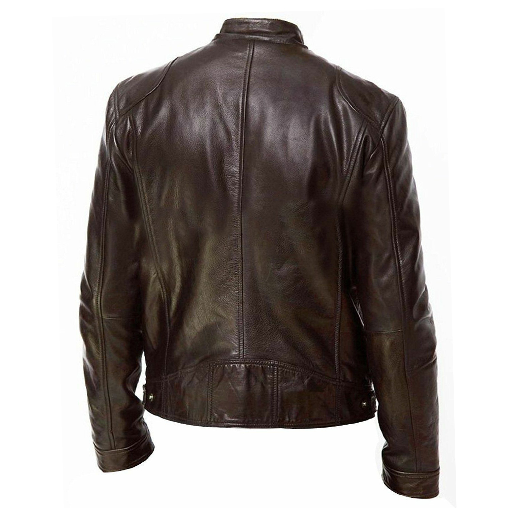 PU Leather Motorcycle Jacket M - Riding Jacket Leather 评论和价格